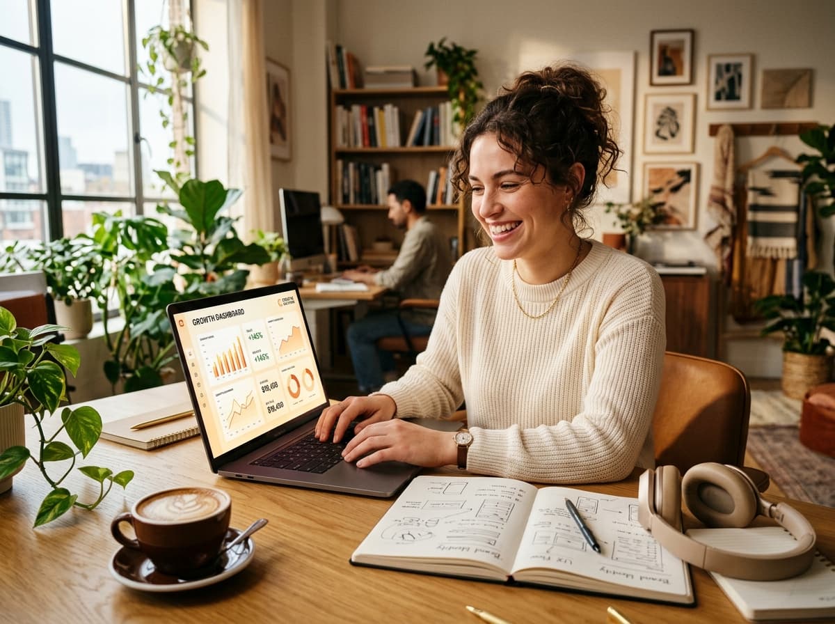 Creator building a digital product store on SellZenX